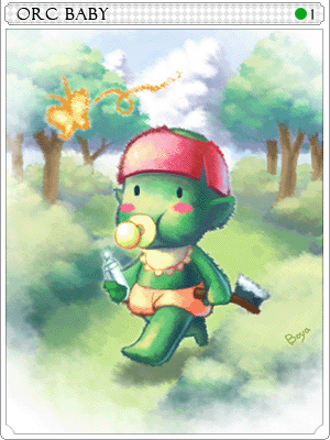   Fable.RO PVP- 2024 -   - Orc Baby Card |    MMORPG  Ragnarok Online  FableRO:   Bard,   Baby Merchant, Black Valkyries Helm,   